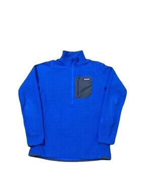 Patagonia R1 Air Zip Neck pullover fleece sweater blue M mens Read